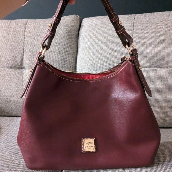 Dooney & Bourke Burgundy Shoulder Bag - Picture 6 of 6